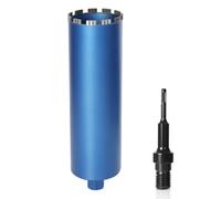 Couronne de Forage diamantée 1 ¼" UNC Ø102 mm/L460 mm avec adapt. SDS-Plus | Sec et Humide Foret Trépan diamant de Carottage pour Carotteuse - Percer Béton, Armé Granit, Pierre Dure, Maçonnerie