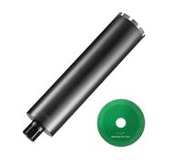 Couronne de forage diamantée Carotteuse - Carotteuse diamantée à eau 108 mm - Carotteuse béton profondeur de forage 355 mm avec lame de scie - 1-1/4 pouce-7 femelle - Soudage laser - Carotteuse diaman