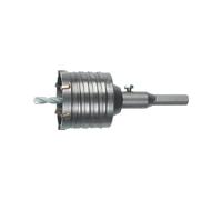 Couronne de forage Heller à mise rapportée en carbure de tungstène, diamètre 68mm, avec tige de réception 6 pans - 23341
