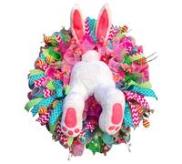 Couronne De Lapin De Pâques, Couronnes De Pâques pour Porte D'entrée, Couronne De Décoration De Pâques, Couronne Artificielle De Pâques Suspendus