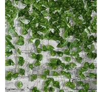 Couronne de lierre artificiel, vigne de lierre factice, guirlande de feuilles artificielles, pour la décoration de la maison, la décoration de mariage, la décoration murale, la décoration du salon, la
