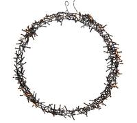 Couronne de lumière de porte Ø48 cm éclairage de Noël IP44 blanc chaud 400 LED