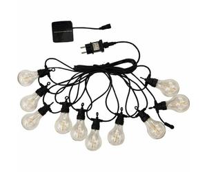 Couronne de Lumières LED Lumisky Noire E27 pour Décoration Extérieure