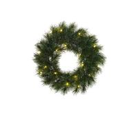 Couronne de Noël Black Box Trees Glendon Vert Plastique H45xl10xL45cm
