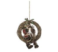 Couronne de Noël en bois Terre sauvage - Marron