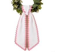 Couronne de Noël en tissu rouge de 140 cm de long à suspendre à une porte