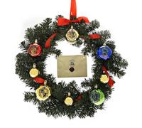 Couronne de Noël Harry Potter avec lettre