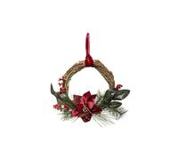 Feeric Lights & Christmas – Couronne de Noël Poinsettia 38 cm