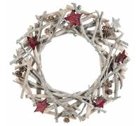 Couronne de Noël Première Étoile - Gris