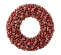 Couronne de Noël Ronde Baies 35cm Rouge