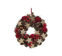 Couronne de Noël sans fil 20 LED / 28 cm
