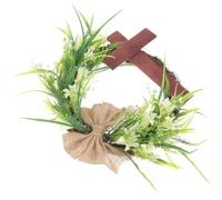 Couronne de Pâques à Suspendre pour Porte D'entrée en Bois