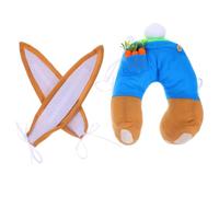 Couronne de Pâques Décoration en Tissu, Lapin Oreilles et Fesses | Décor Printanier Intérieur, Usage Polyvalent pour Porte, Salon, Jardin, Ambiance Festive de Saison