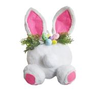 Couronne de Pâques - Kit de couronne de fesses de lapin de printemps | Décoration de Pâques de ferme pour extérieur et intérieur, fête de ferme, anniversaire, mariage, porche, cour