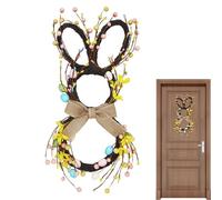 Couronne de Pâques Lapin avec nœud, déco maison mignonne