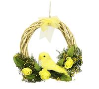Couronne de Pâques - Oiseau - Décoration - Couronne Murale - Couronne de Porte - Guirlande de Pâques - Décoration de Printemps - Décoration de Porte - Décoration de fenêtre