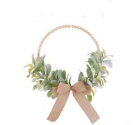 Couronne de porte rustique en feuilles d'érable | Style rustique de ferme, thème de la récolte d'automne, décoration intérieure de chalet, matériaux, pas d'entretien