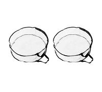 Couronne de rangement de rangement sac de rangement transparent Black Edge Pvc grand espace portable réutilisable PVC Matériau Clear Round Rangement Sac Garage Garage (Packages de style côté noir 2)