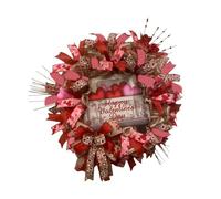 Couronne de Ruban de Printemps pour la Saint-Valentin, pour décoration Murale de Porte, de Table, pour Divers événements, décorations de Maison romantiques, de Saint-Valentin