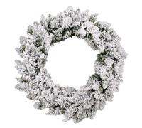 Couronne de Sapin Floque artificiel - 40 cm