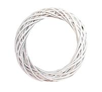 Couronne Décorative En Osier Blanc/Gris, Anneau De Vigne De Noël En Rotin, Cercle Floral, Ornements Naturels, Accessoires Artisanaux, Guirlande Gi