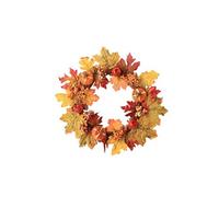 Couronne D'Erable A La Citrouille Décoration De Noel Multicolore K122