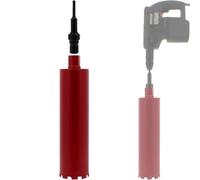 Couronne diamant Ø 114 mm avec adaptateur perceuse et perforateur SDS-plus