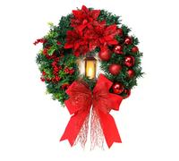 Couronne Guirlande de Fleurs Artificielles 40cm avec Lumières