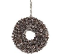 Couronne mini pommes de pin Ø 30 cm Marron G
