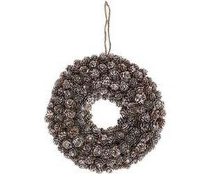 Couronne mini pommes de pin Ø 30 cm Marron G