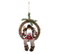 Couronne Père Noël en bucheron