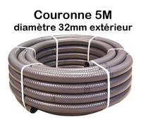 Couronne Rouleau 5m Tuyau PVC Pression Souple Semi-Rigide à coller diamètre Ø 32mm extérieur 3,2cm 32 mm