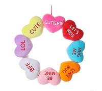 Couronne Saint-Valentin 40cm Enveloppes Peluche pour déco Couronne(Style is 40cm)