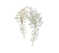 Couronnes pour femmes Diadème de mariée en métal avec feuille d'olivier - Accessoires mariage pour Halloween