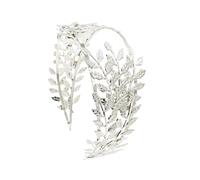 Couronnes pour femmes Diadème de mariée en métal avec feuille d'olivier - Accessoires mariage pour Halloween