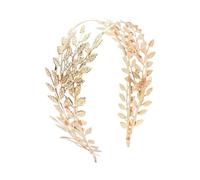 Couronnes pour femmes Diadème de mariée en métal avec feuille d'olivier - Accessoires mariage pour Halloween