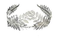 Couronnes pour femmes Diadème de mariée en métal avec feuille d'olivier - Accessoires mariage pour Halloween
