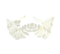 Couronnes pour femmes Diadème de mariée en métal avec feuille d'olivier - Accessoires mariage pour Halloween