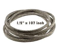Courroie d'entraînement de lames de pont de coupe de tracteur de tondeuse à gazon pour AYP 5308H, Cub Cadet 954-3066, MTD/Troy-Bilt 954-0215 954-0225 1/2 "x 107" fabriqué avec du Kevlar