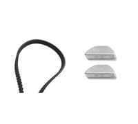 COURROIE DOUBLE DENTURE 1600MM & cyclingcolors 2x clavette demi lune pour support de lame tondeuse butee bague motoculture tracteur