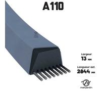 Courroie tondeuse A110 trapézoïdale | 13 x 2844 mm