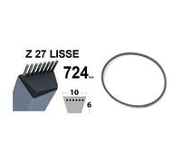 COURROIE TONDEUSE HONDA CASTELGARDEN Z27 TRAPEZOÏDALE 10MM x 724MM ALPINA GGP