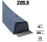 Courroie tondeuse Z25,5 trapézoïdale | 10 x 686 mm