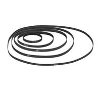 Courroies de synchronisation noires 2GT, 5 pièces, largeur de 6mm, pas de 2mm, impression 3D, courroie en caoutchouc à boucle fermée for fraiseuses(110/200/300/400/610mm)