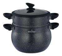 Couscoussier 28cm 13L Tous feux dont induction Noir Swiss Haus SH-CCP28M