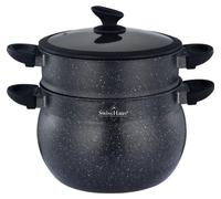 Couscoussier 28cm 13L Tous feux dont induction Noir Swiss Haus SH-CCP28M