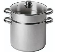 Couscoussier BAUMALU Inox, 26 cm, Triple Fond Diffuseur, Couvercle Verre, Tous Feux Dont Induction
