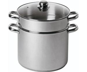 Couscoussier BAUMALU Inox, 26 cm, Triple Fond Diffuseur, Couvercle Verre, Tous Feux Dont Induction
