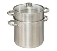 Couscoussier en Acier Inoxydable de haute qualité capacité 8 litres D 22 cm