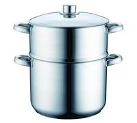 Couscoussier en inox avec panier vapeur - 12 L